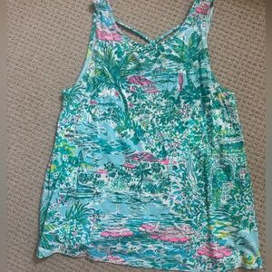 Colorful Tropical Print Tank Top
